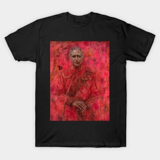 The first official painted portrait of King Charles III T-Shirt